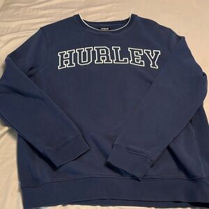 Hurley Men's Navy Crewneck Sweater/Sweatshirt
